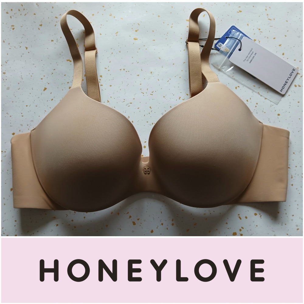 NWT Honeylove CloudLift Push-up Bra with CloudWire 38C - Sand Beige Nude